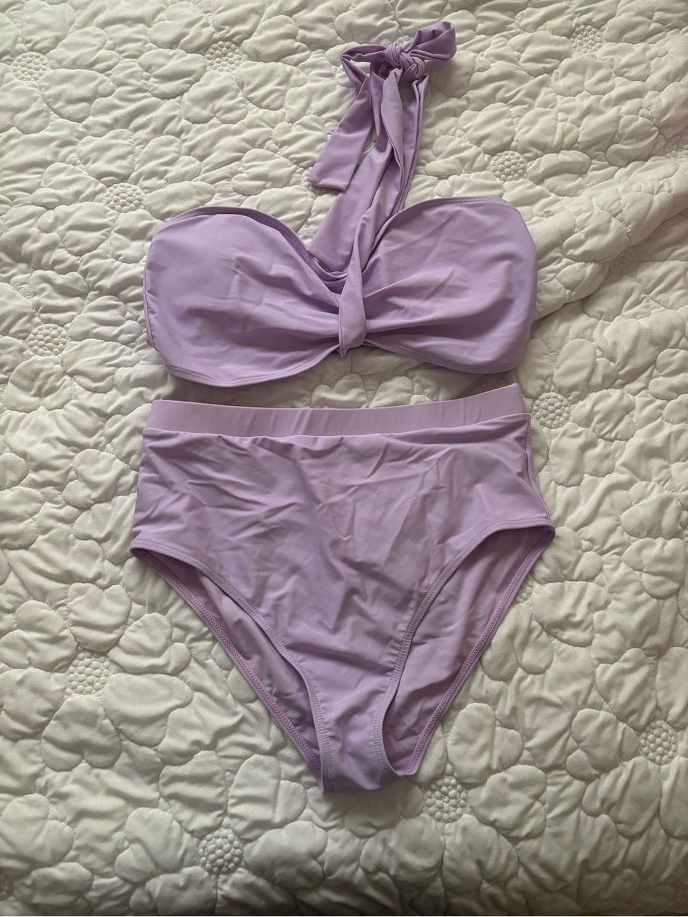 Lavender Two-Piece Bandeau Bikini